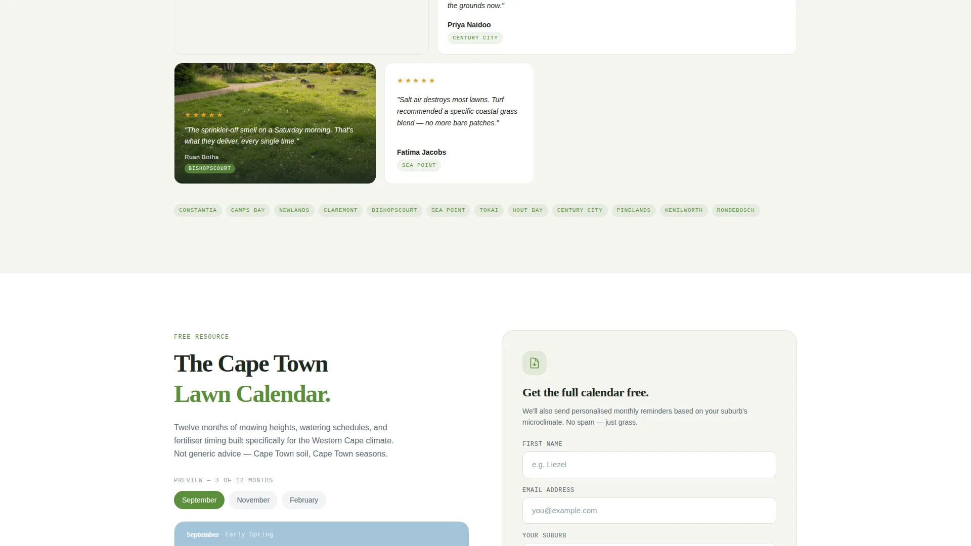 Premium Lawncare | Free Website Template | Rocket