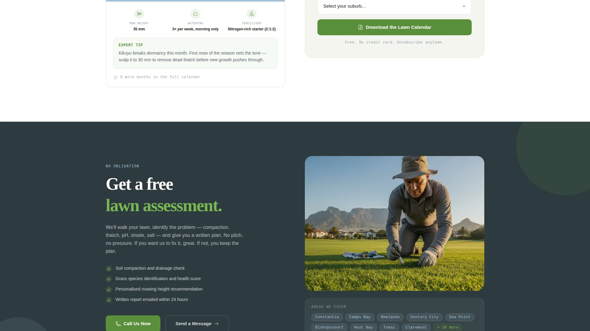 Premium Lawncare | Free Website Template | Rocket