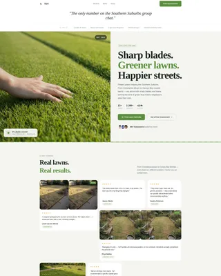 Premium Lawncare | Free Website Template | Rocket