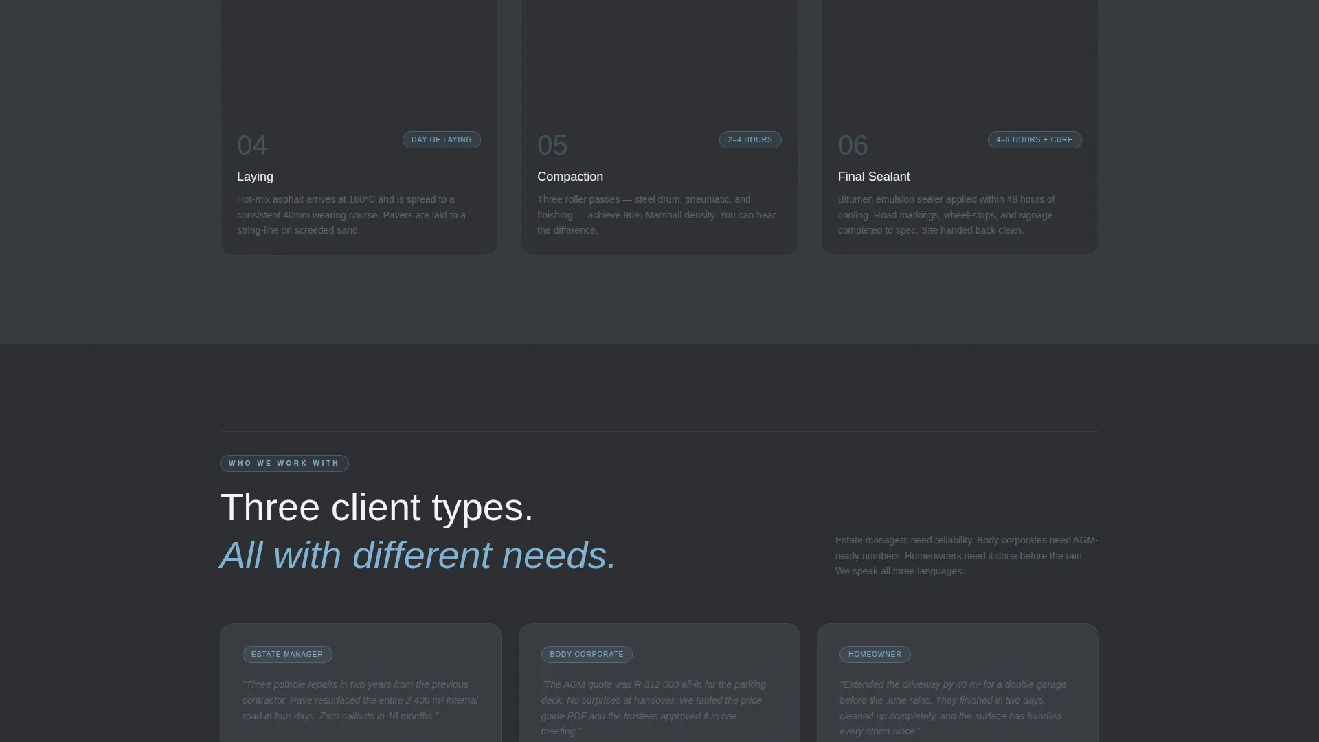 Seamless Asphalt | Free Website Template | Rocket