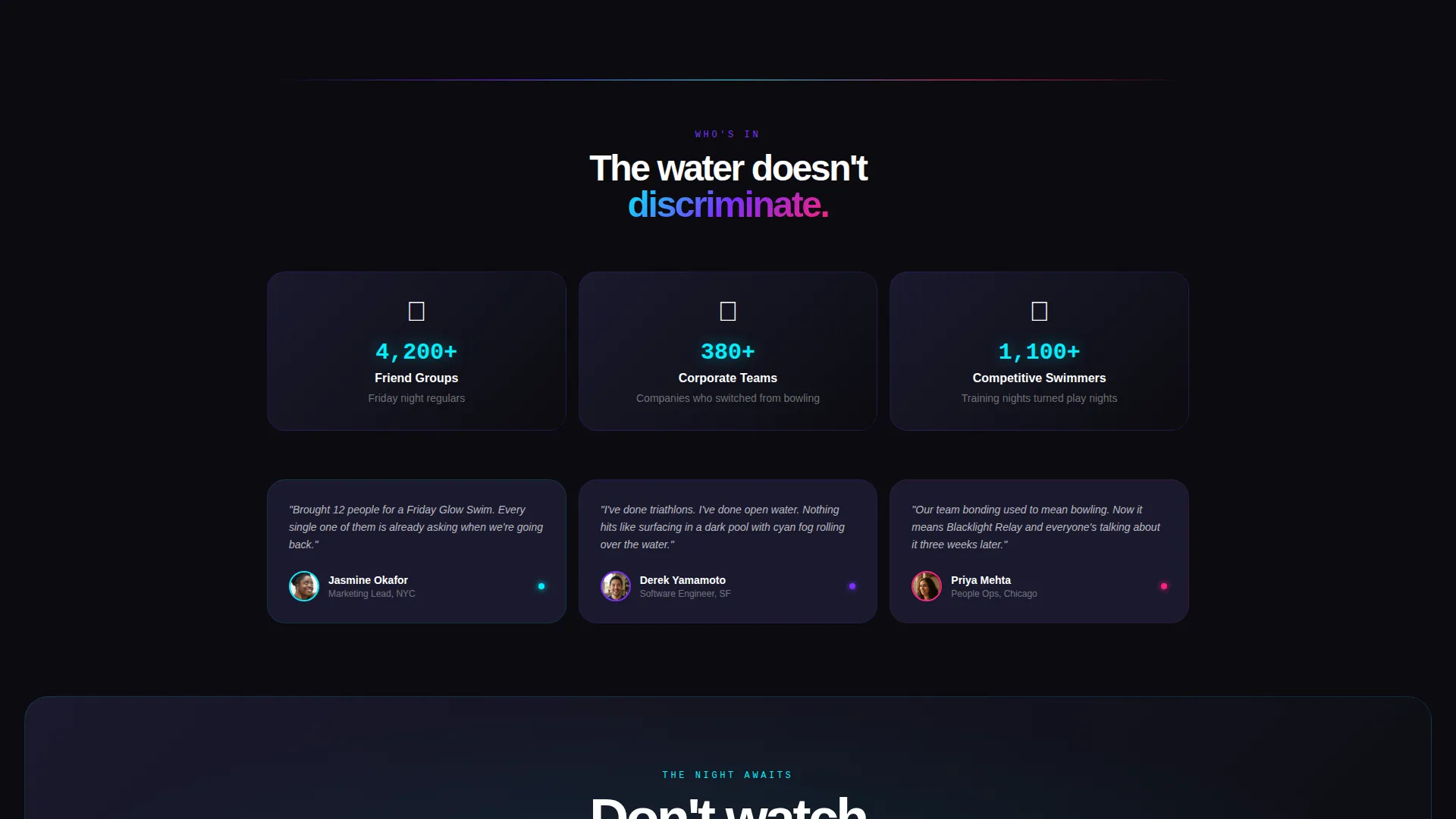 Thrilling Aquatic Sports Landing Page Template