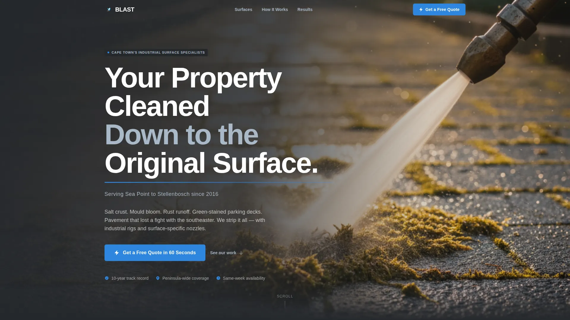 Professional Pressurewashing | Free Website Template | Rocket