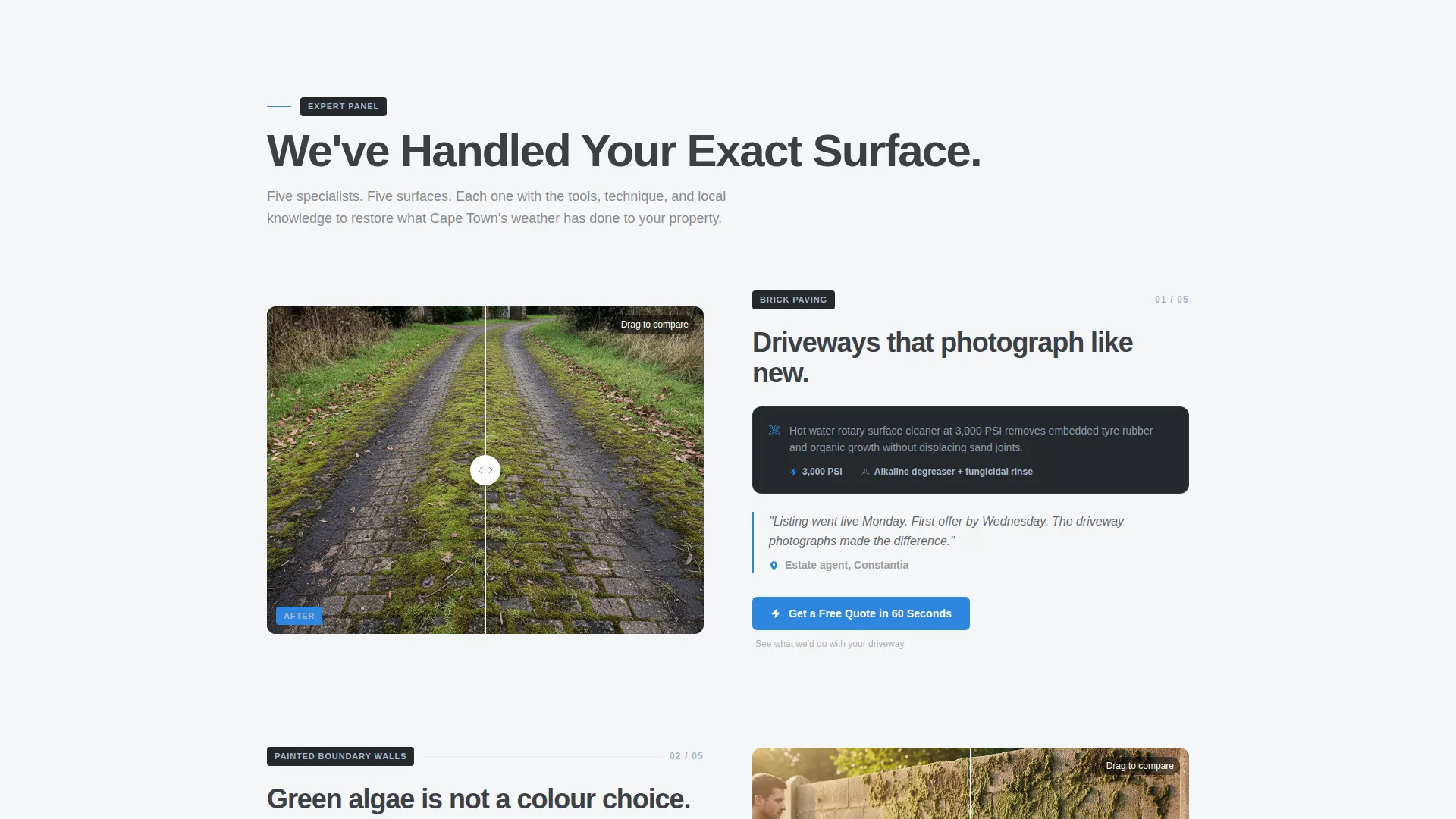 Professional Pressurewashing | Free Website Template | Rocket