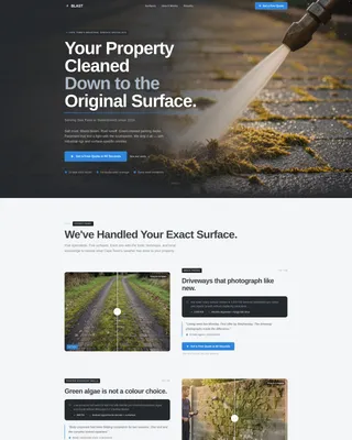 Professional Pressurewashing | Free Website Template | Rocket