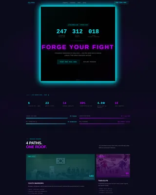 Taekwondo Club Landing Page Template