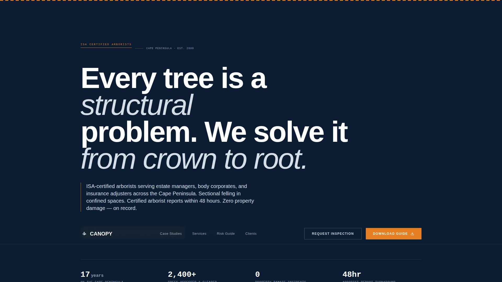 Precision Arborist | Free Website Template | Rocket