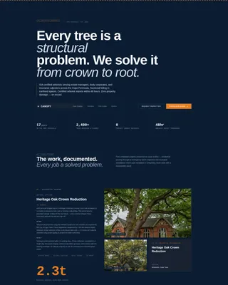 Precision Arborist | Free Website Template | Rocket