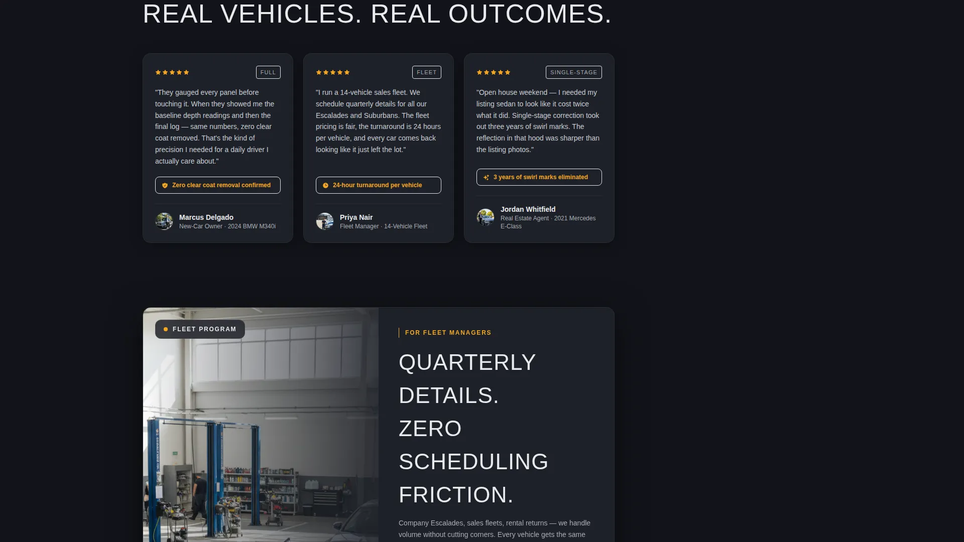 Car Detailing Coupon Landing Page Template