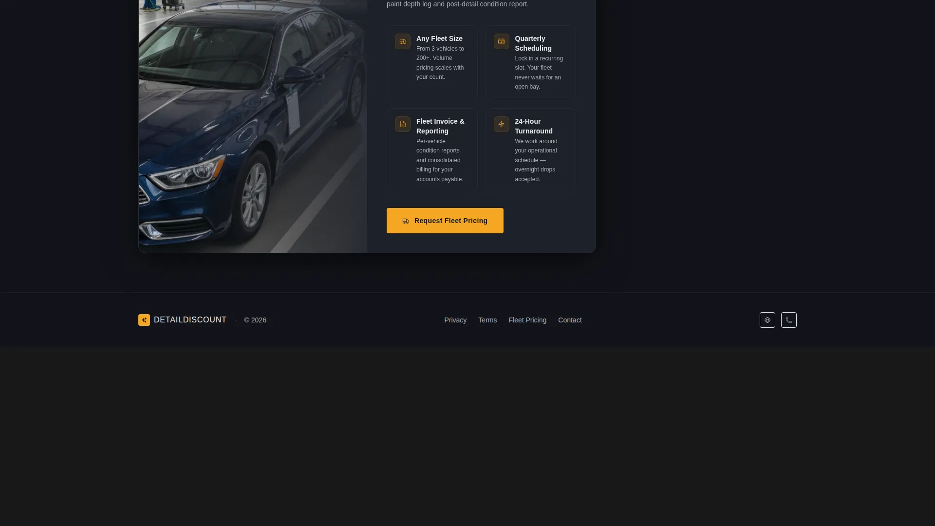 Car Detailing Coupon Landing Page Template