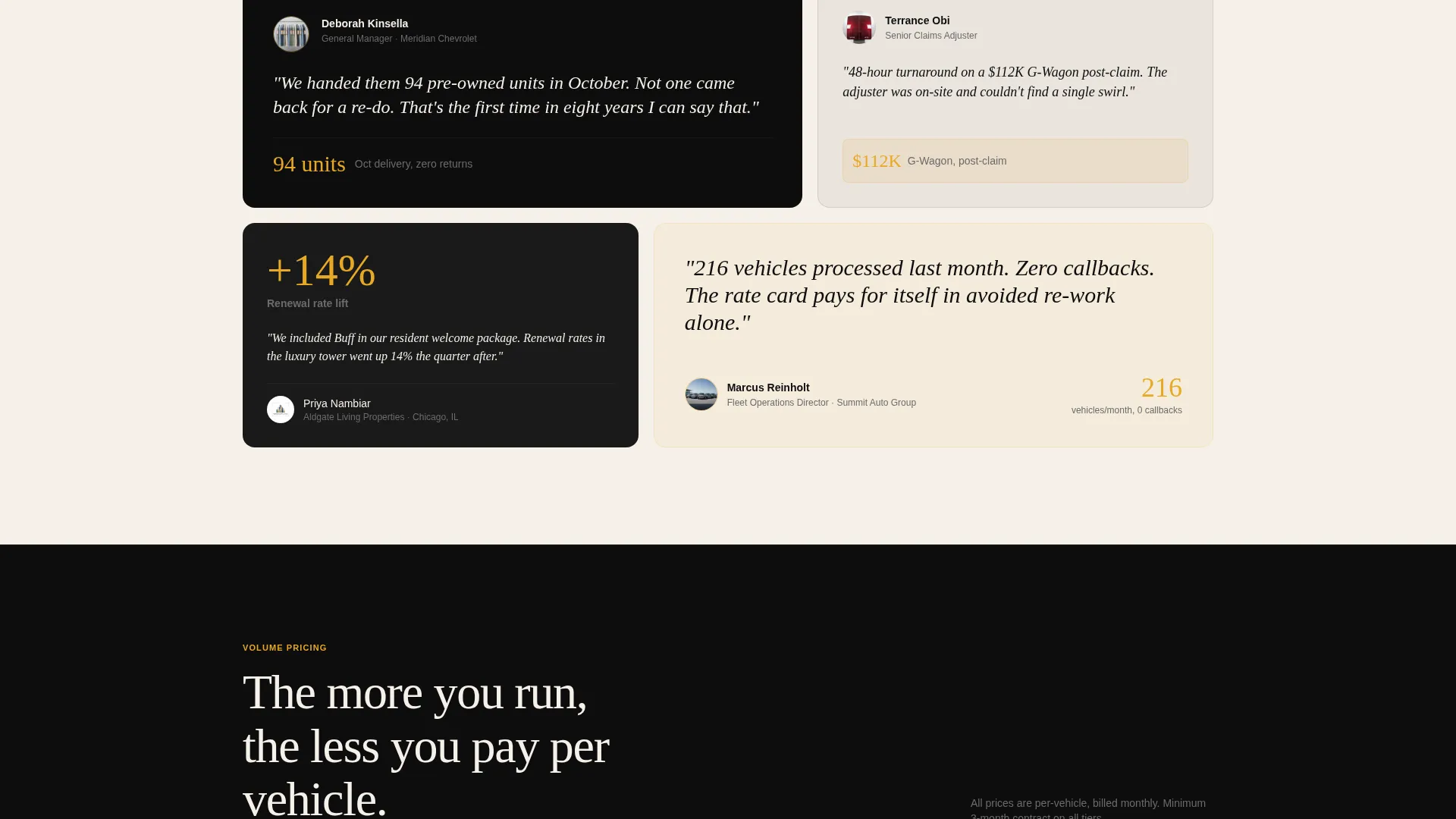 Car Detailing Marketing Pricing Website Template