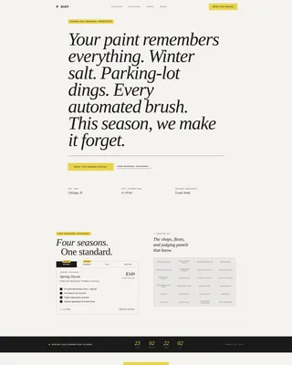 Car Detailing Marketing Specialist Booking Website Template