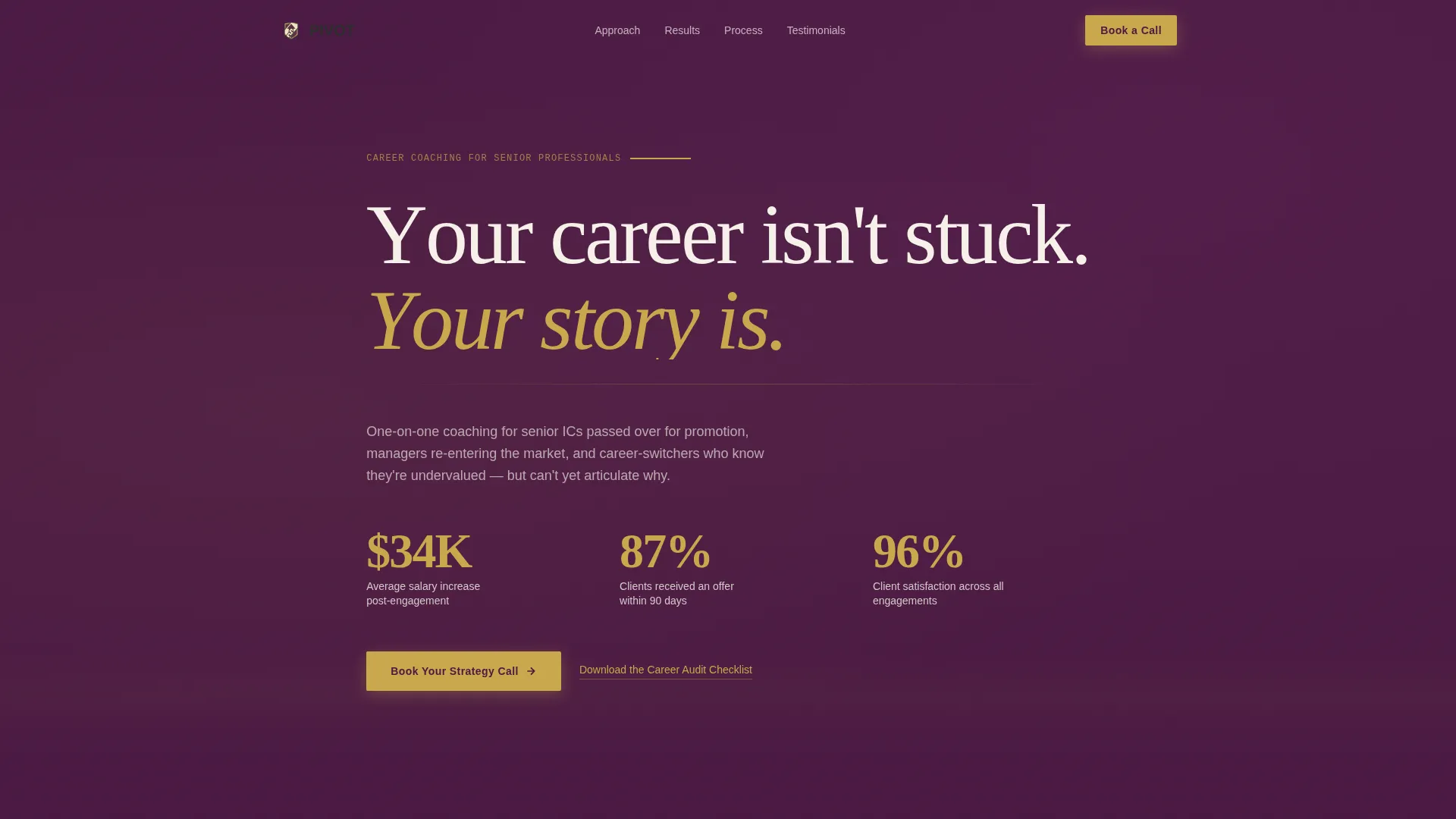 Career Coach Specialist Careers Website Template