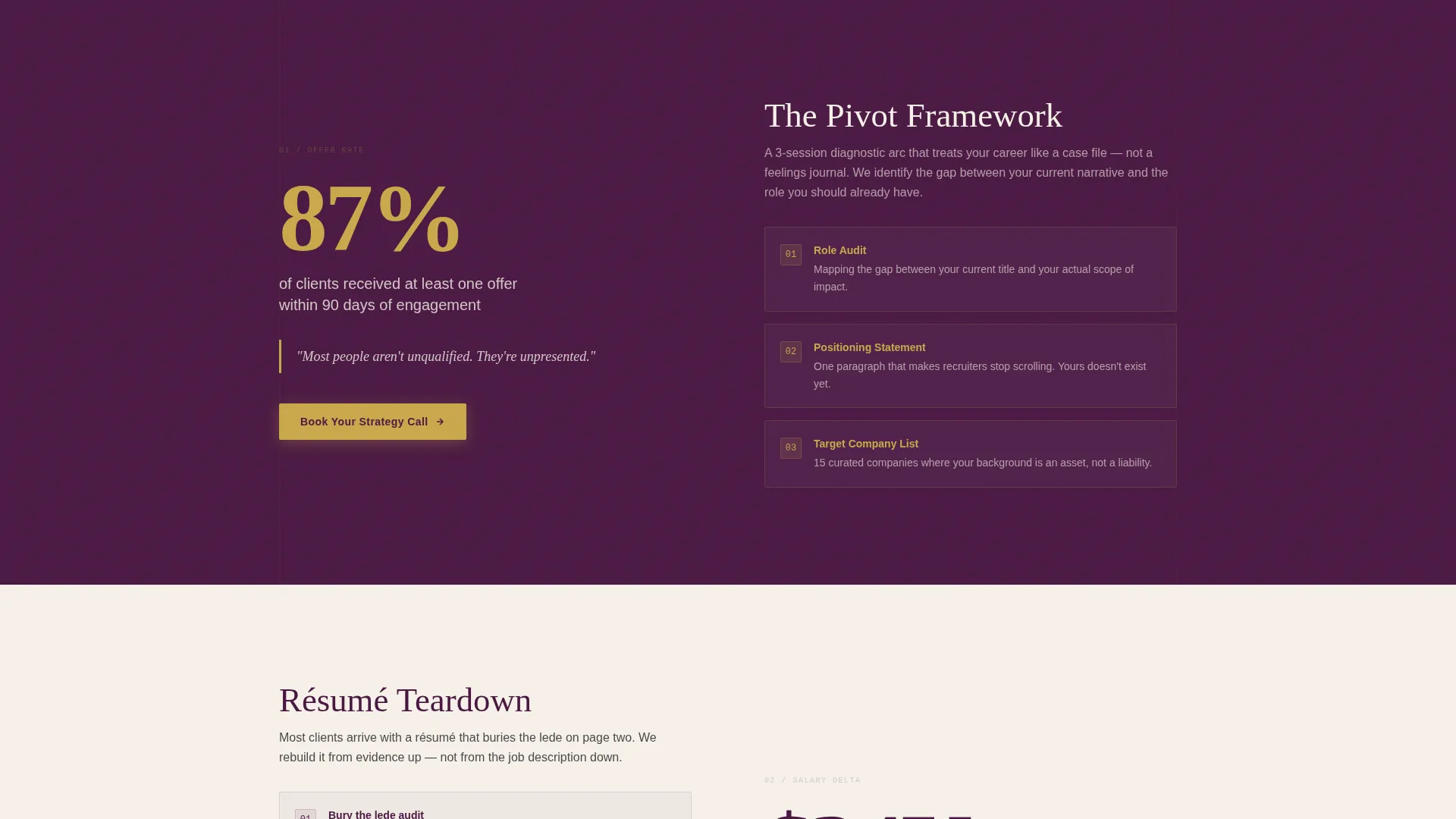 Career Coach Specialist Careers Website Template