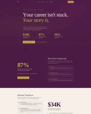 Career Coach Specialist Careers Website Template