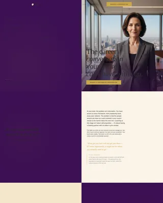 Career Coach Booking Website Template