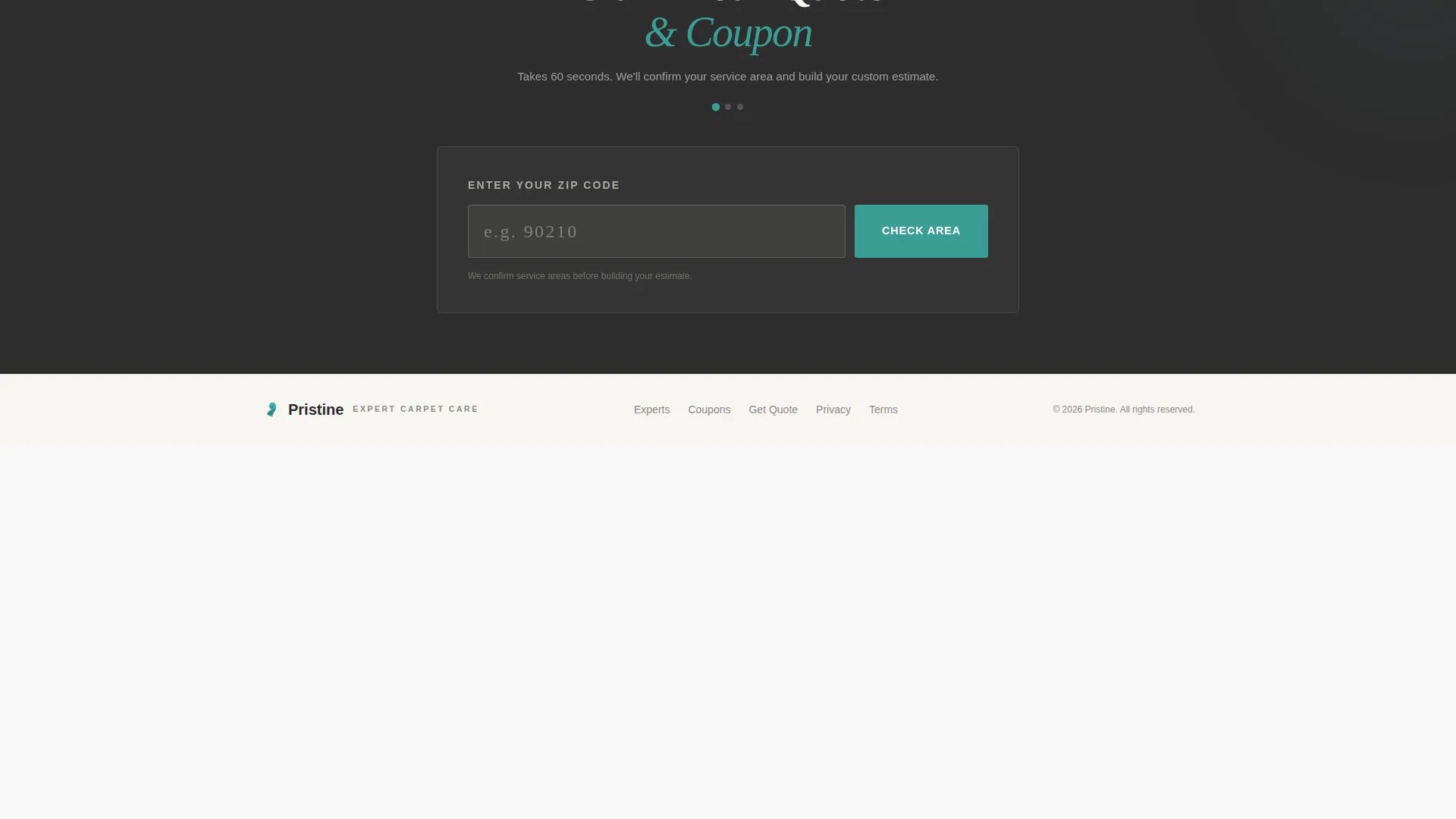 Carpet Cleaner Marketing Booking Website Template