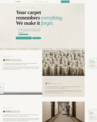 Carpet Cleaner Marketing Booking Website Template