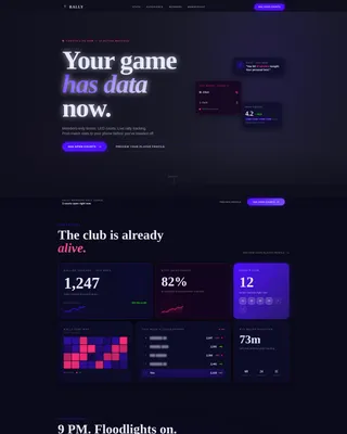 Dominating Racket Sports Landing Page Template