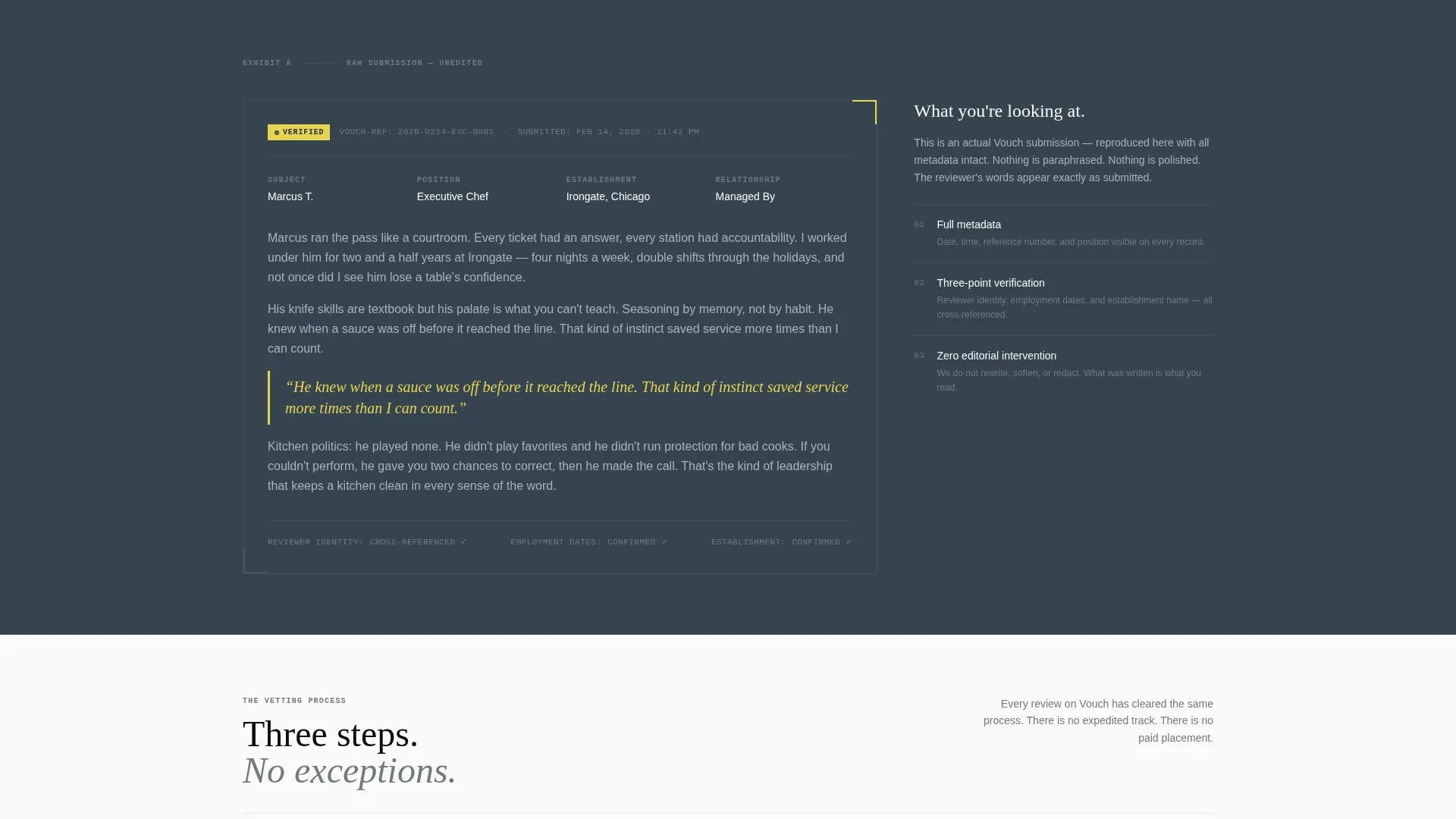 Reviews & Testimonials Landing Page Template