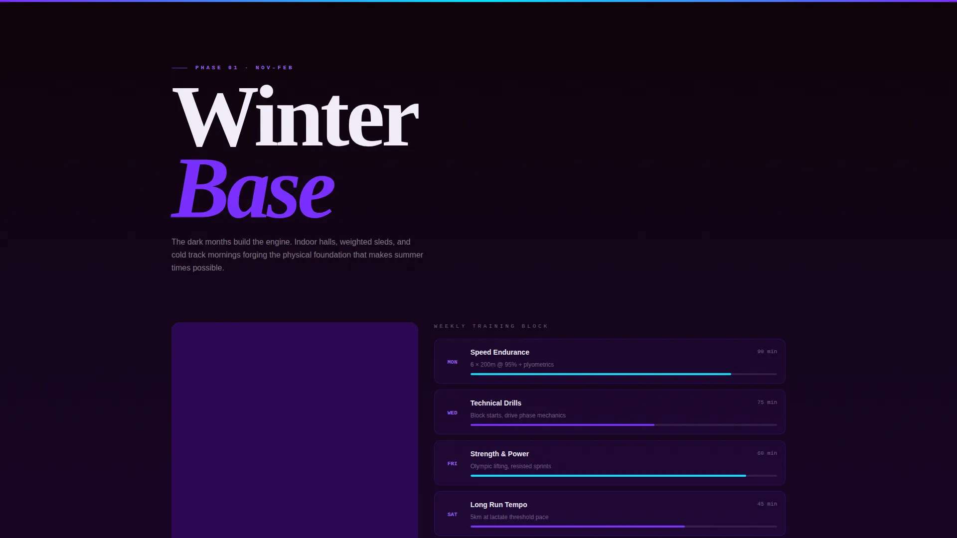 Track & Field Booking Website Template