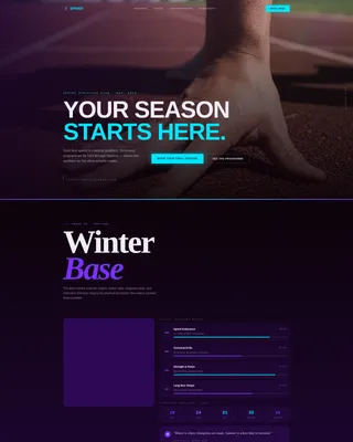 Track & Field Booking Website Template