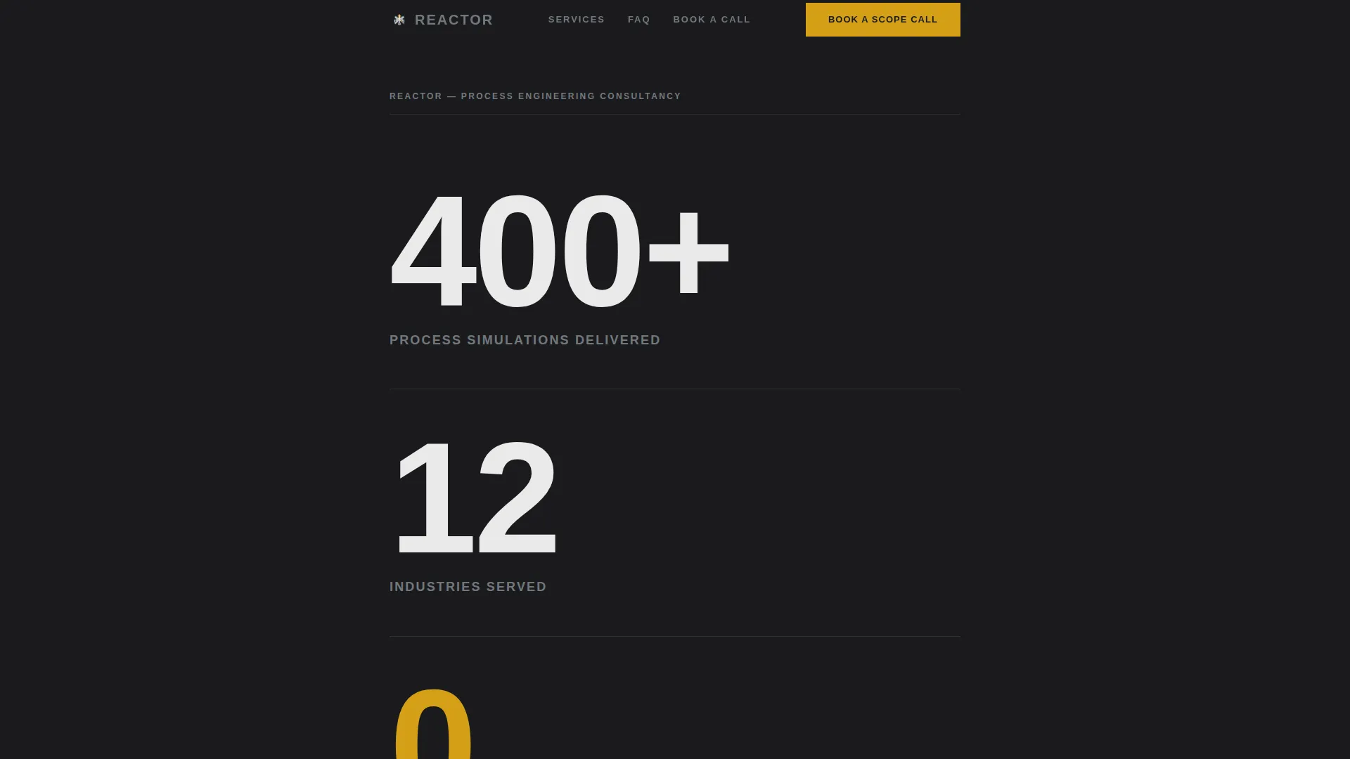Chemical Engineering Consultant Landing Page Template