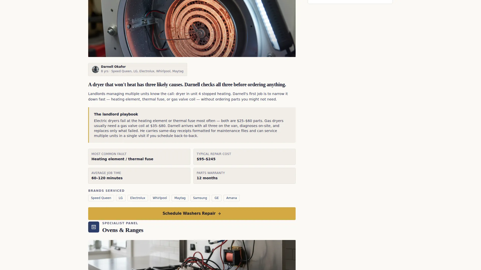 Trusted Appliance | Free Website Template | Rocket
