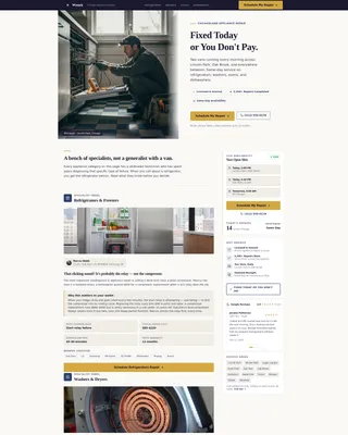 Trusted Appliance | Free Website Template | Rocket