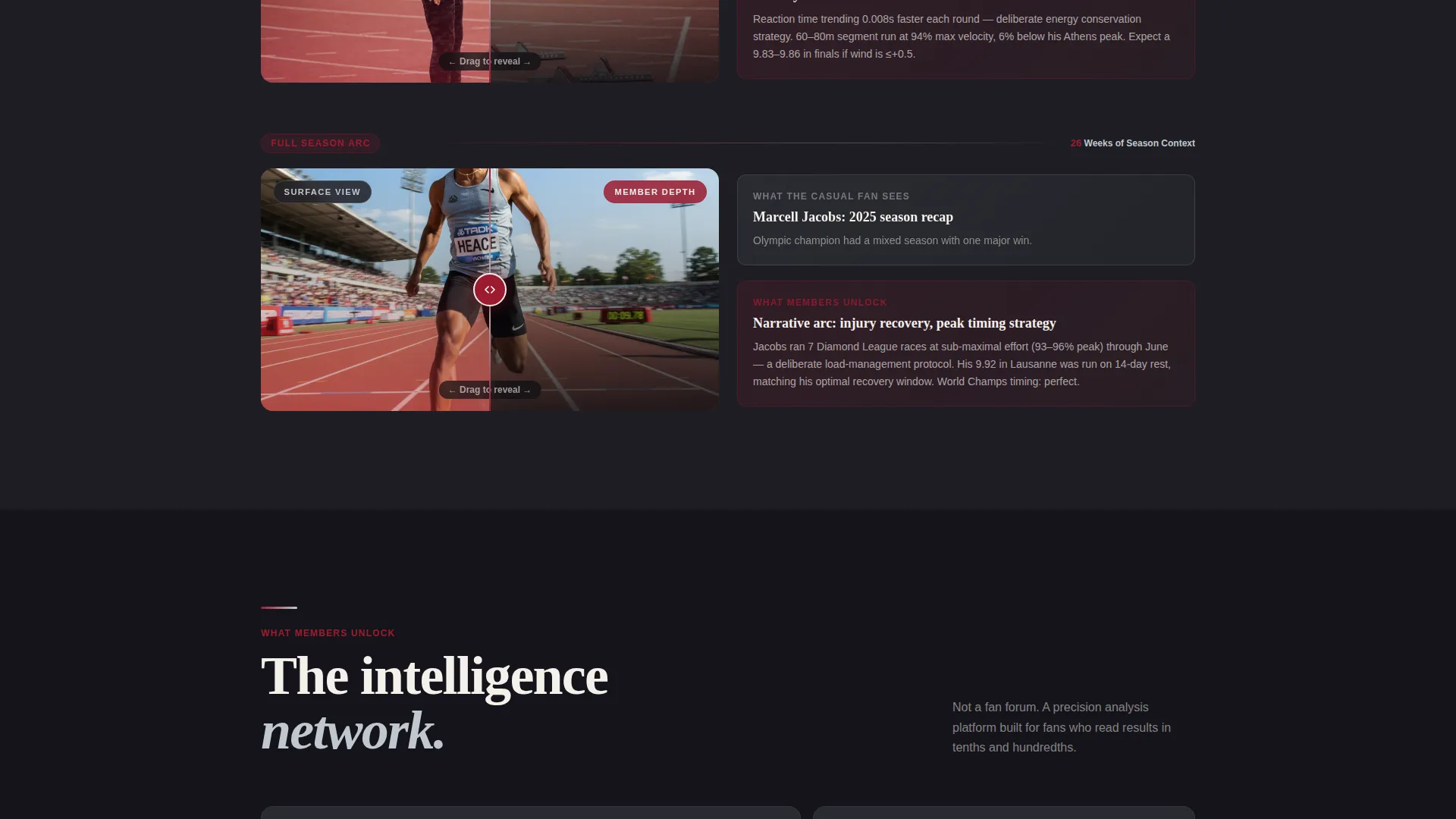 Elite Track Athletics Landing Page Template