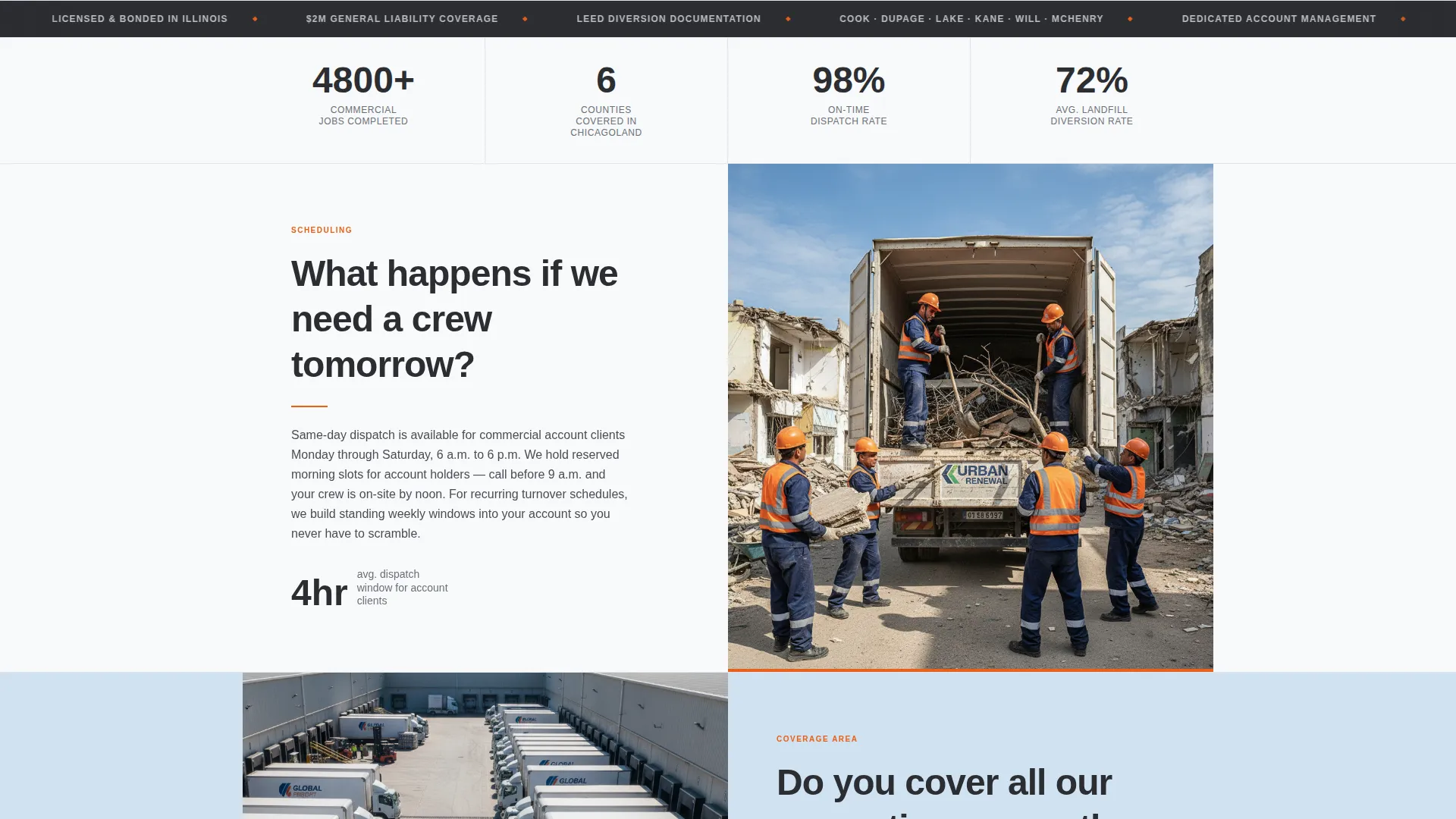 Efficient Junk Removal | Free Website Template | Rocket