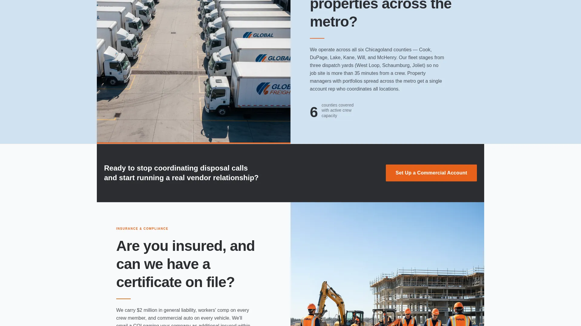 Efficient Junk Removal | Free Website Template | Rocket