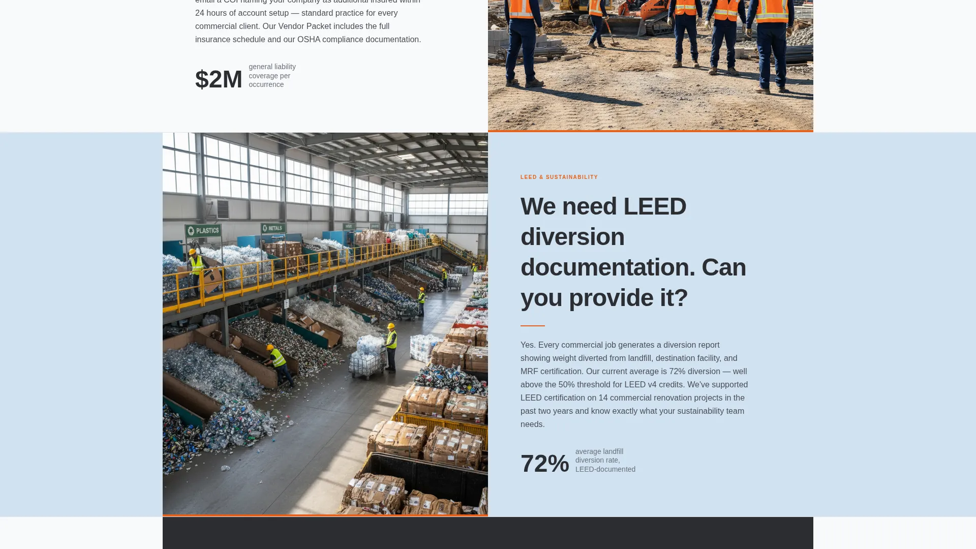 Efficient Junk Removal | Free Website Template | Rocket