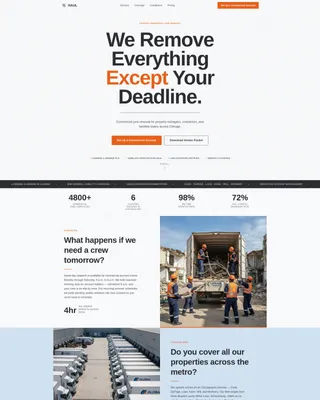 Efficient Junk Removal | Free Website Template | Rocket