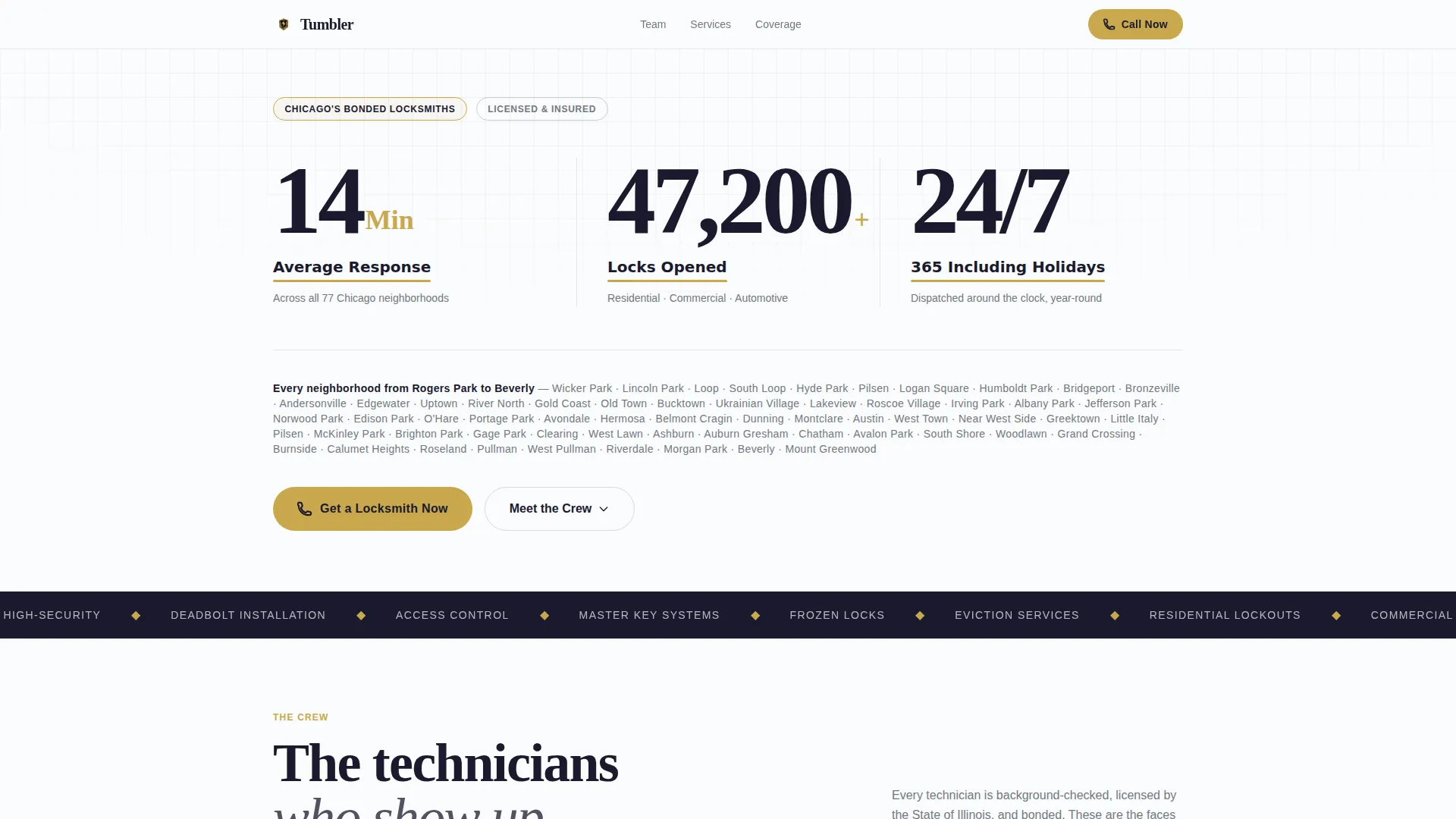 Rapid Locksmith | Free Website Template | Rocket