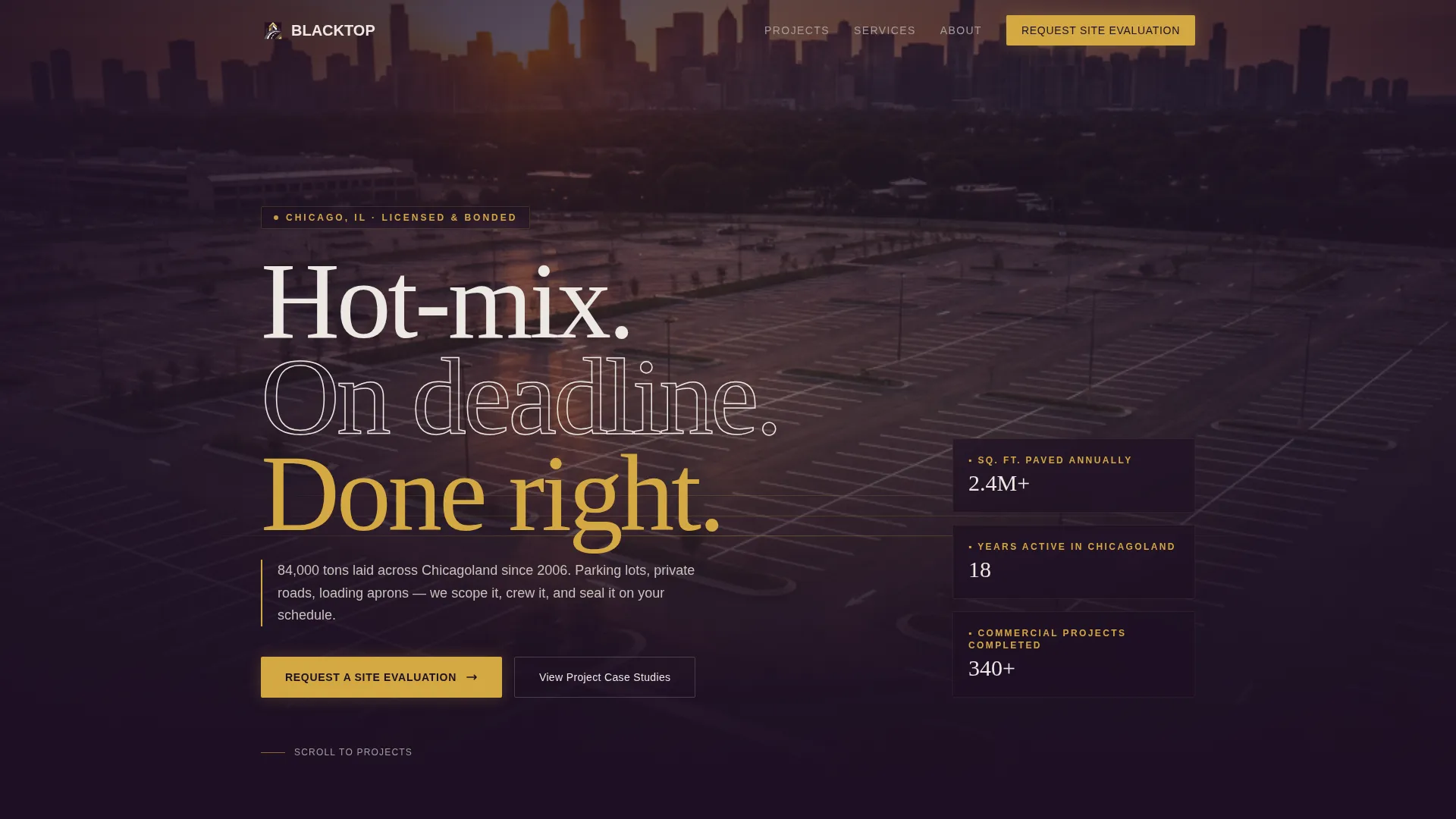 Premium Asphalt | Free Website Template | Rocket