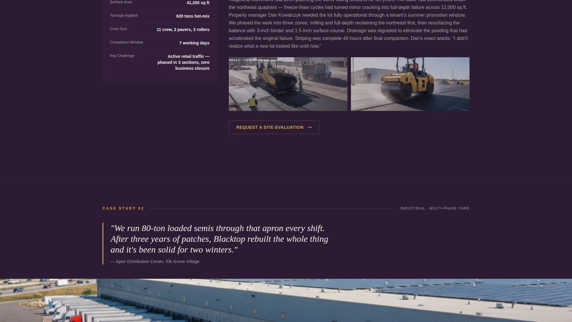 Premium Asphalt | Free Website Template | Rocket