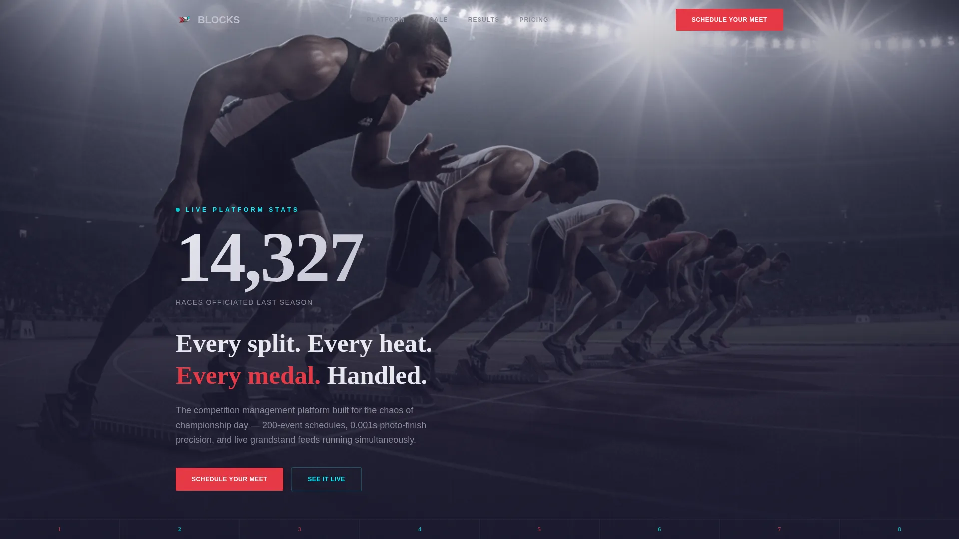 Track & Field Competition Landing Page Template