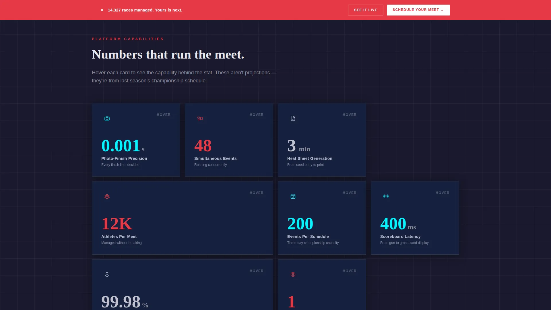 Track & Field Competition Landing Page Template