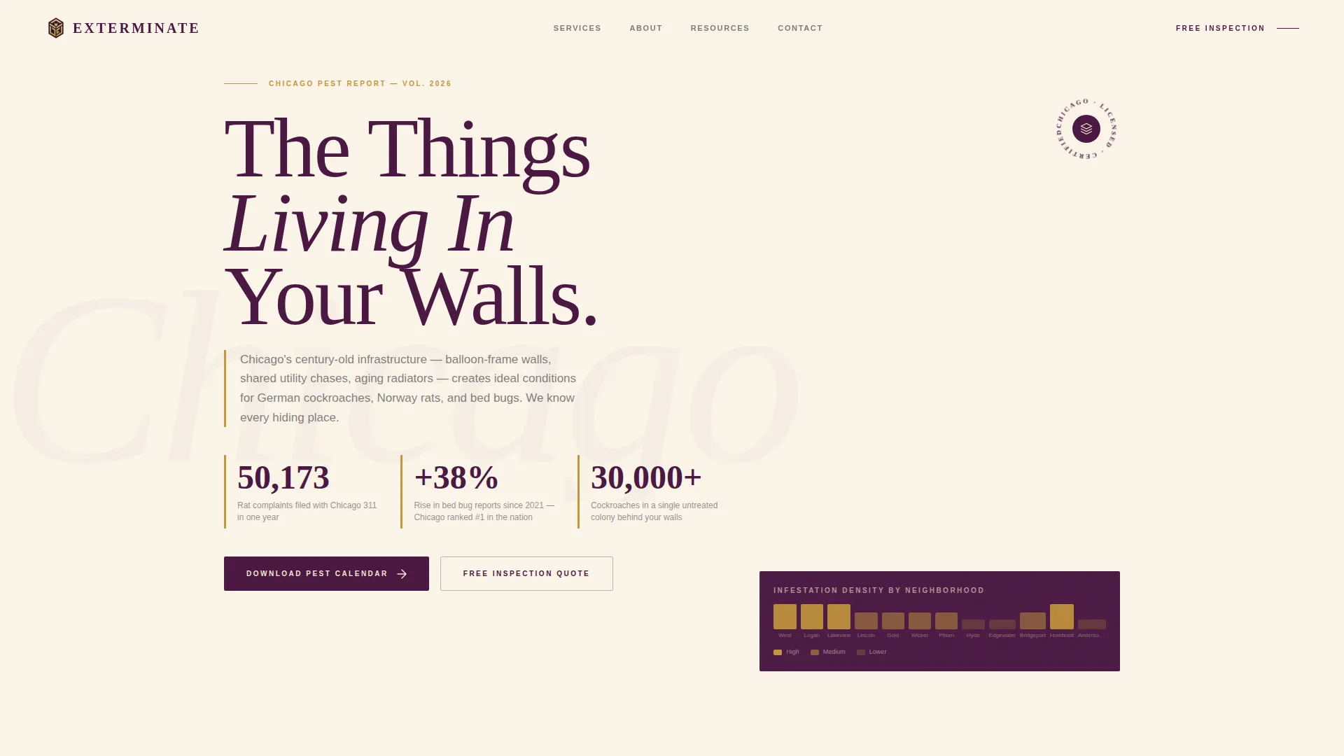 Authoritative Pestcontrol | Free Website Template | Rocket