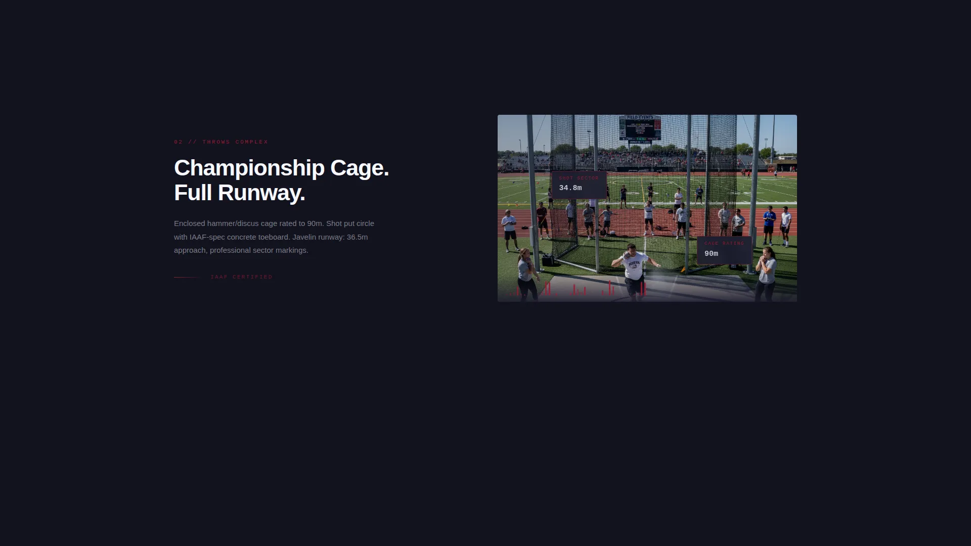 Track & Field Venue Landing Page Template