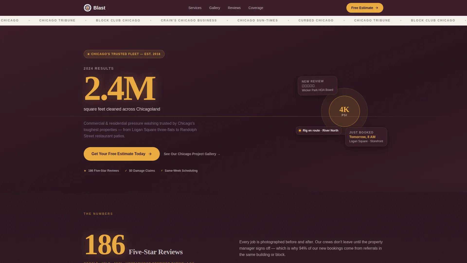 Commercial Surface Restoration | Free Website Template | Rocket