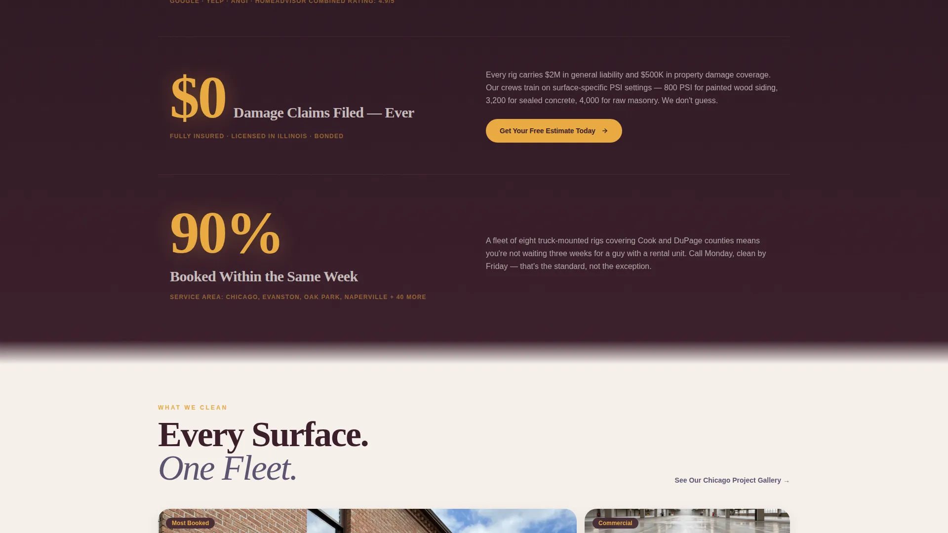 Commercial Surface Restoration | Free Website Template | Rocket