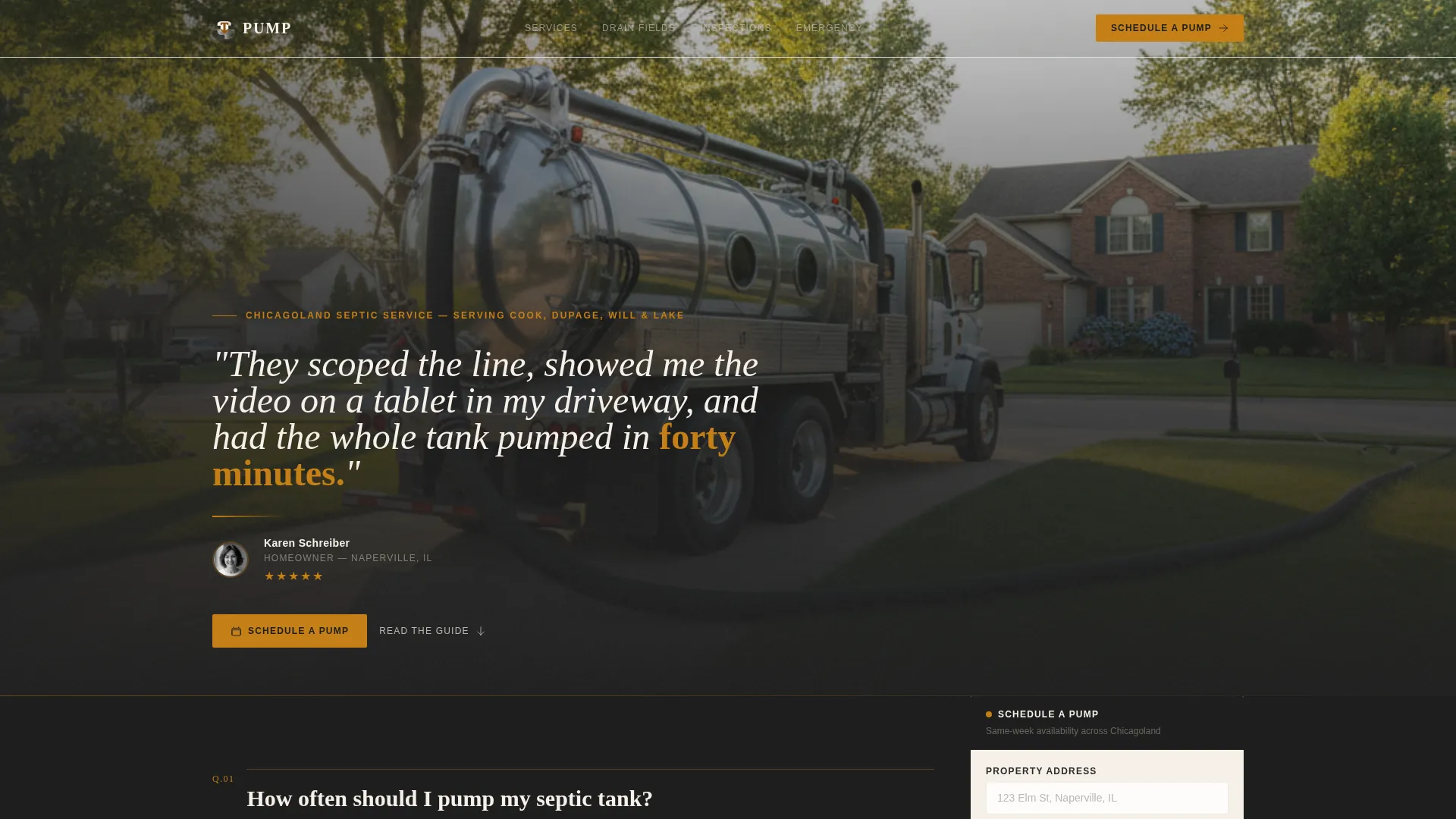 Authoritative Septic | Free Website Template | Rocket