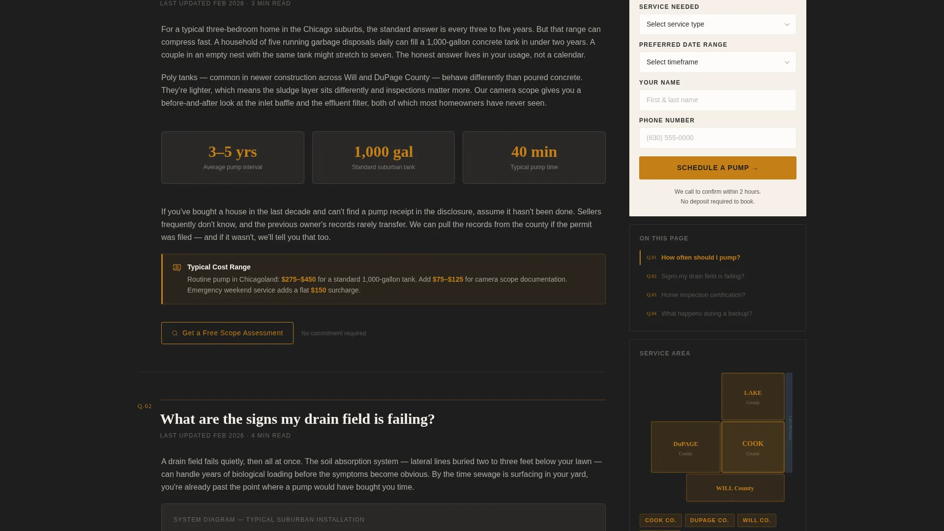 Authoritative Septic | Free Website Template | Rocket