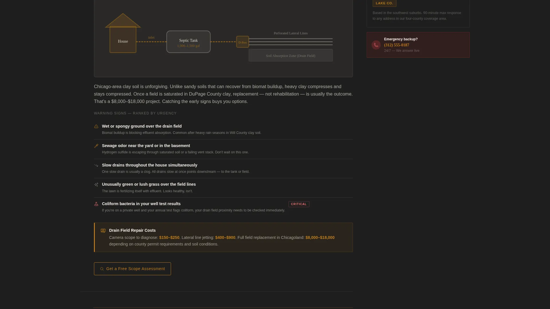 Authoritative Septic | Free Website Template | Rocket