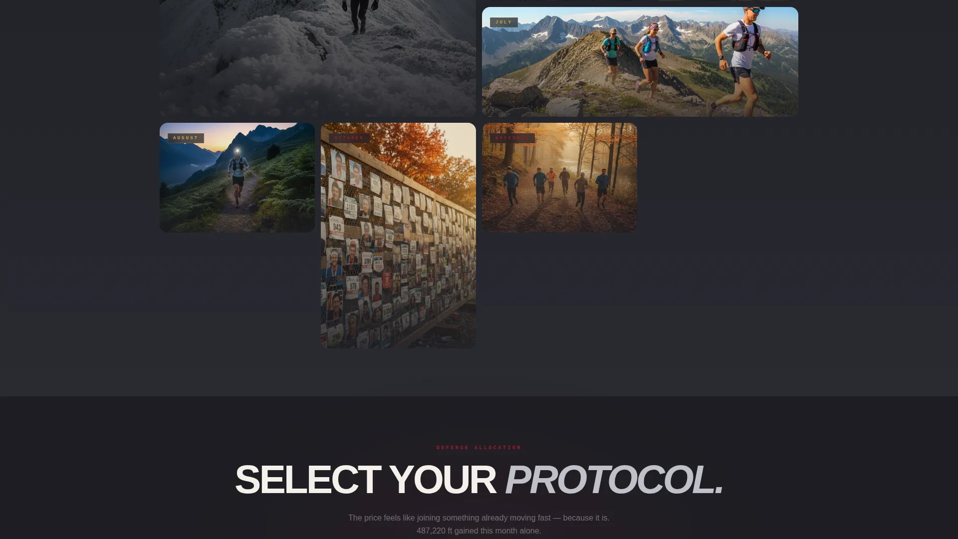 Trail Running Club Membership Landing Page Template