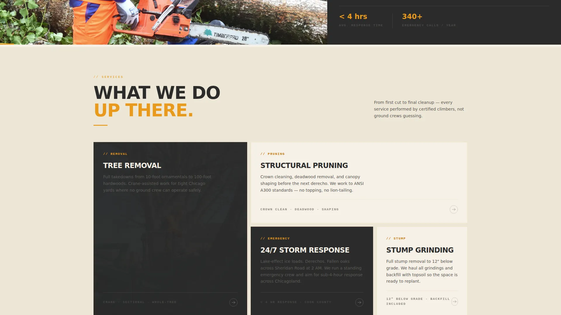 Certified Tree Service | Free Website Template | Rocket
