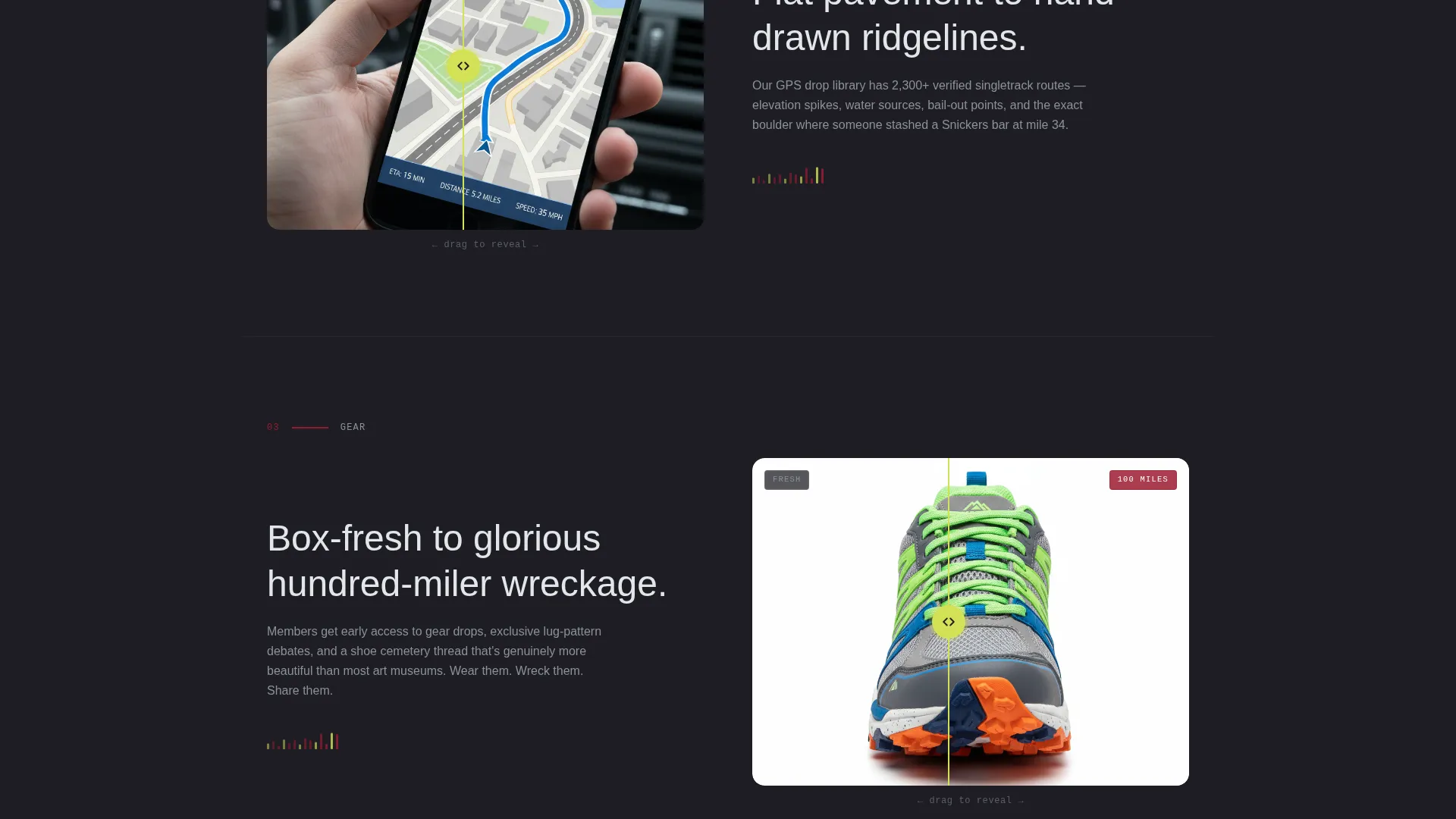 Trail Running Community Landing Page Template