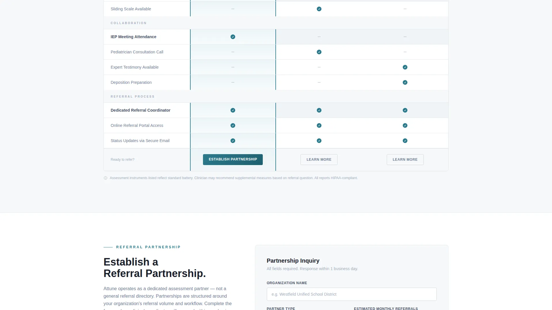 Child Psychologist Referral Partnership Landing Page