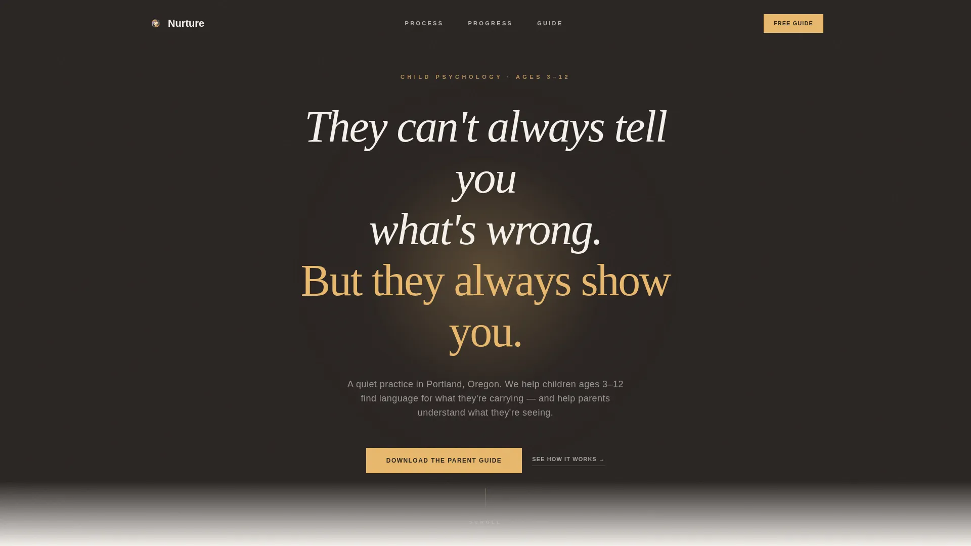 Child Psychologist Landing Page Template
